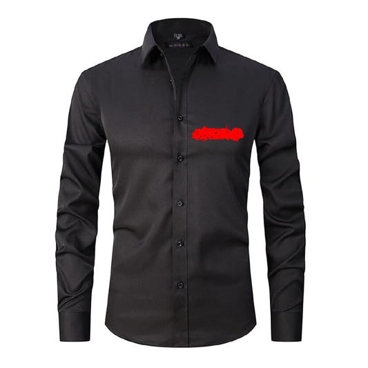 Skorn Grunge Logo Dress Shirt
