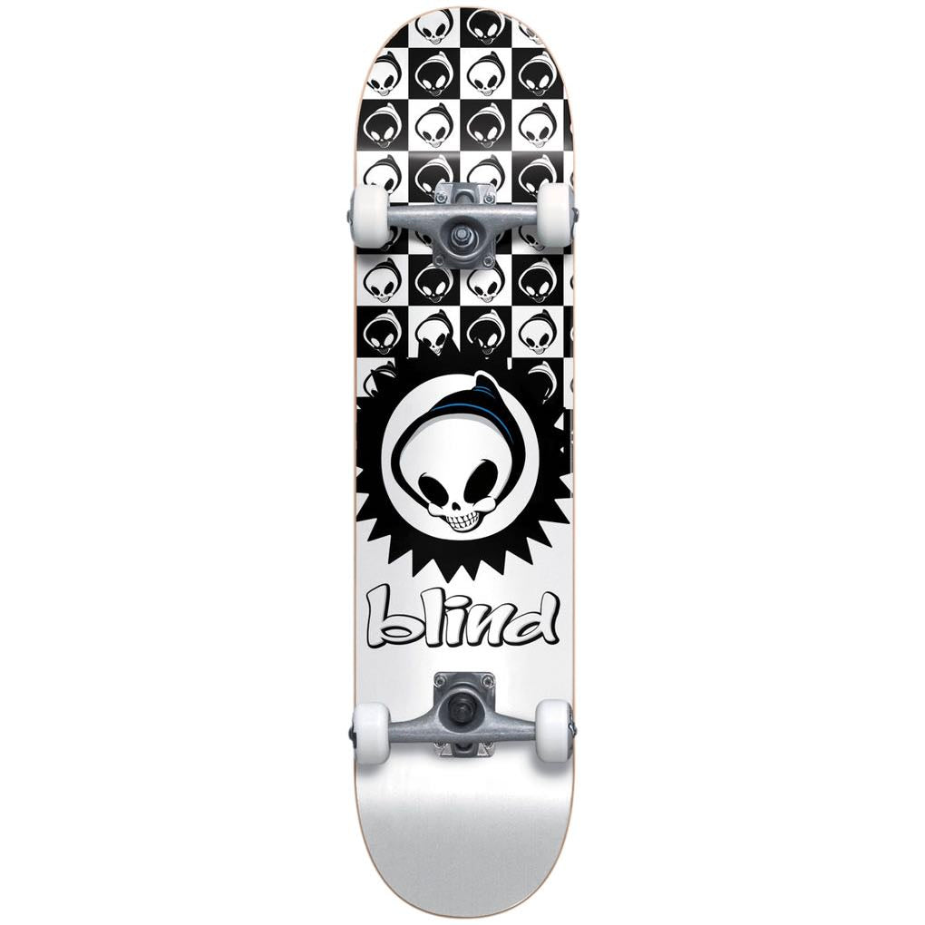 BLIND CHECKERED REAPER FP SOFT WHEELS COMPLETE 7.375″ X 29.8″ WHITE