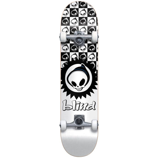 BLIND CHECKERED REAPER FP SOFT WHEELS COMPLETE 7.375″ X 29.8″ WHITE