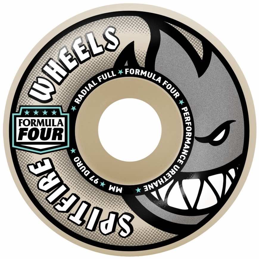 SPITFIRE FORMULA FOUR RADIAL FULL 58MM 97A NATURAL WHEELS